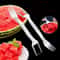 Premium Watermelon Slicer Stainless Steel Fruit Cutter With Fork Easy Kitchen Fruit Cutting Tool 0