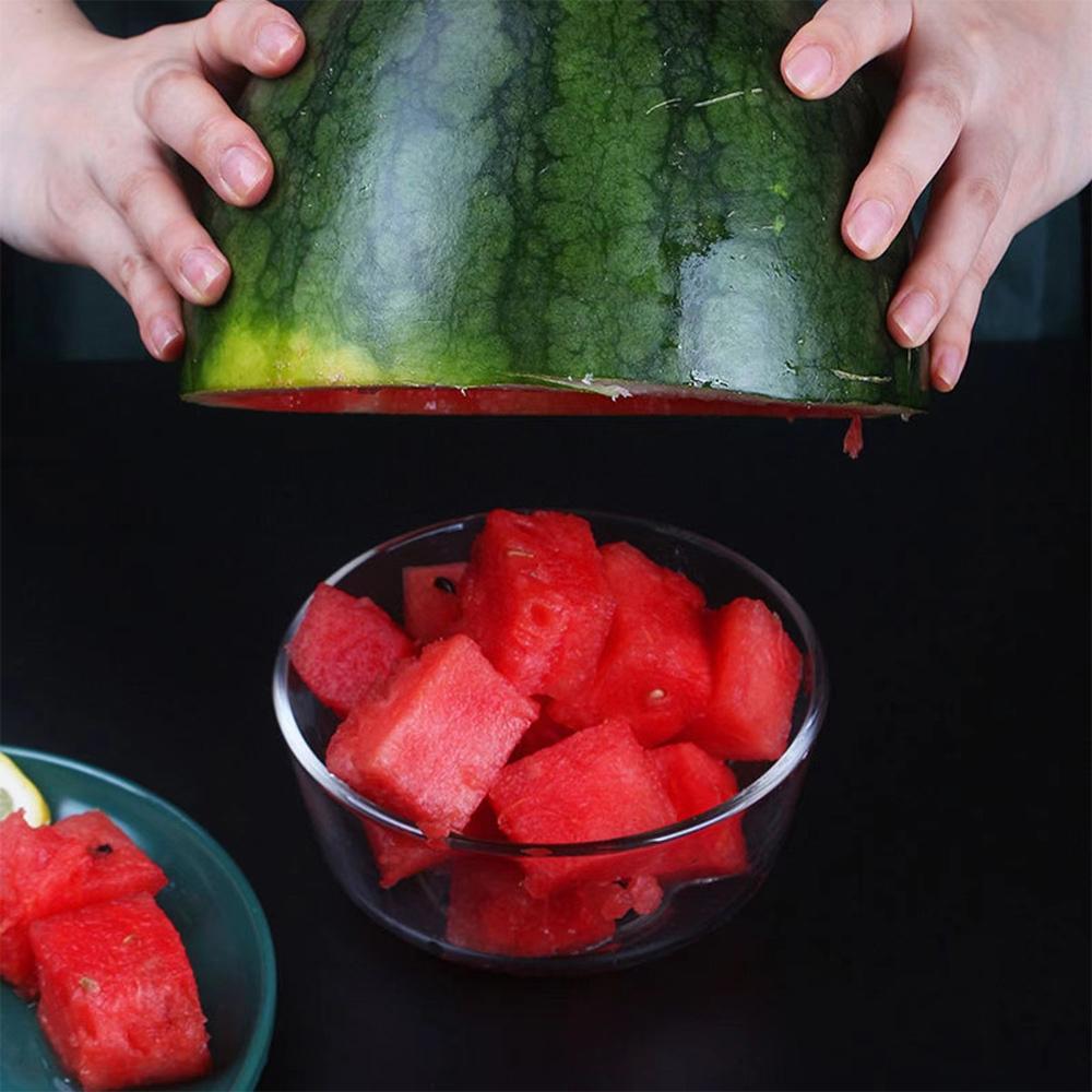 Premium Watermelon Slicer Stainless Steel Fruit Cutter With Fork Easy Kitchen Fruit Cutting Tool 3