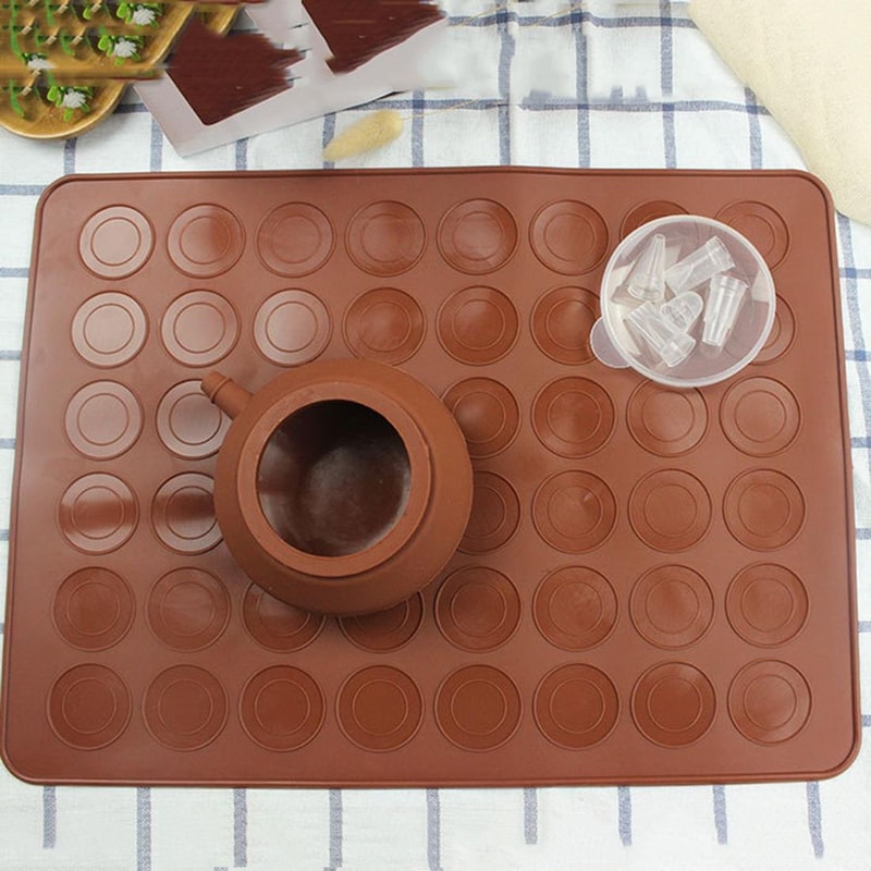 Premium Silicone Baking Mat Macaron Mold Set With Oven Safe Frame 1