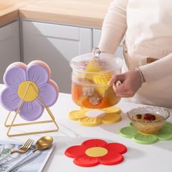 cherry blossom silicone heat resistant mat for kitchen & baking