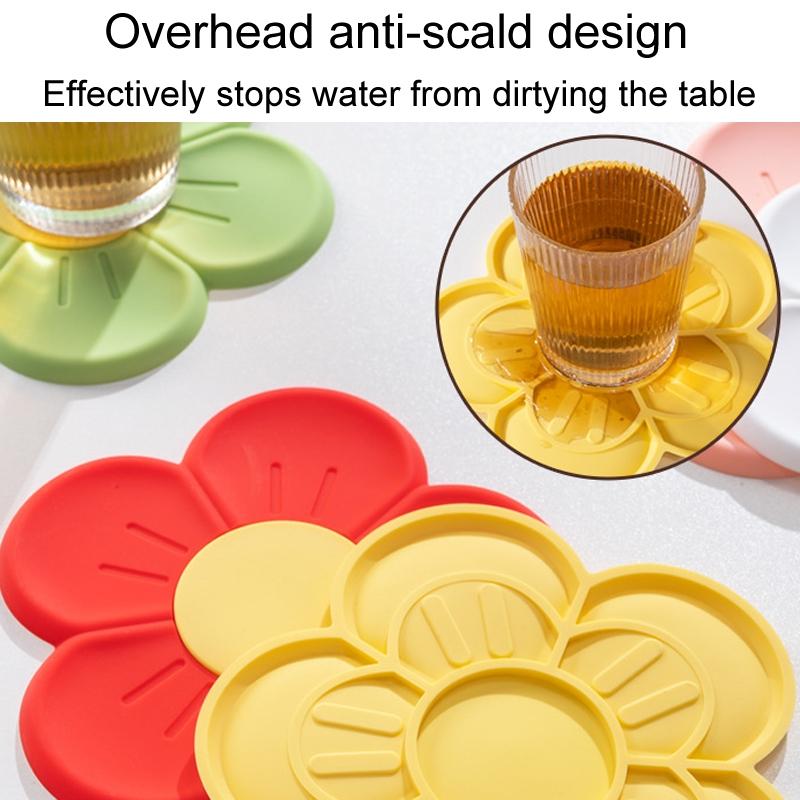 Cherry Blossom Silicone Heat Resistant Mat For Kitchen Baking 4