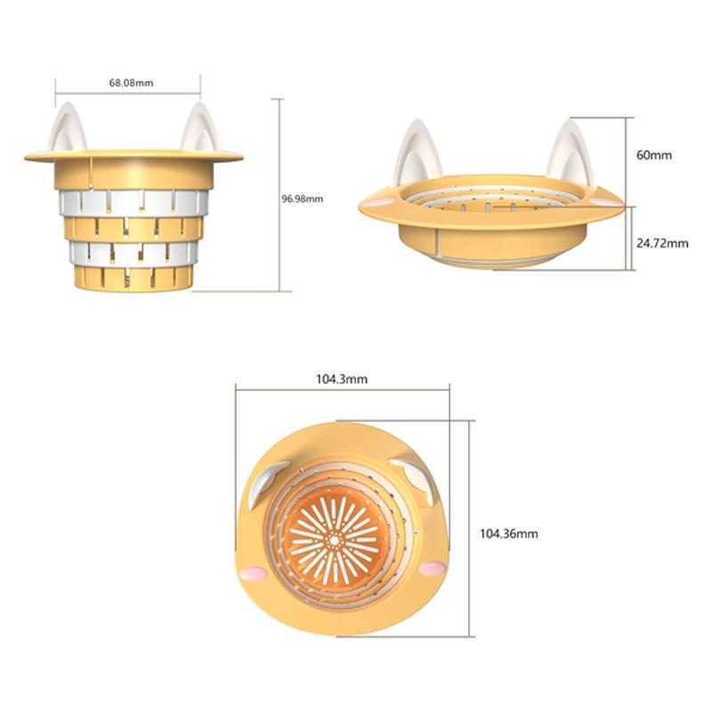 Household Kitchen Sink Residue Strainer Foldable Anti Clogging Floor Drain Filter 6
