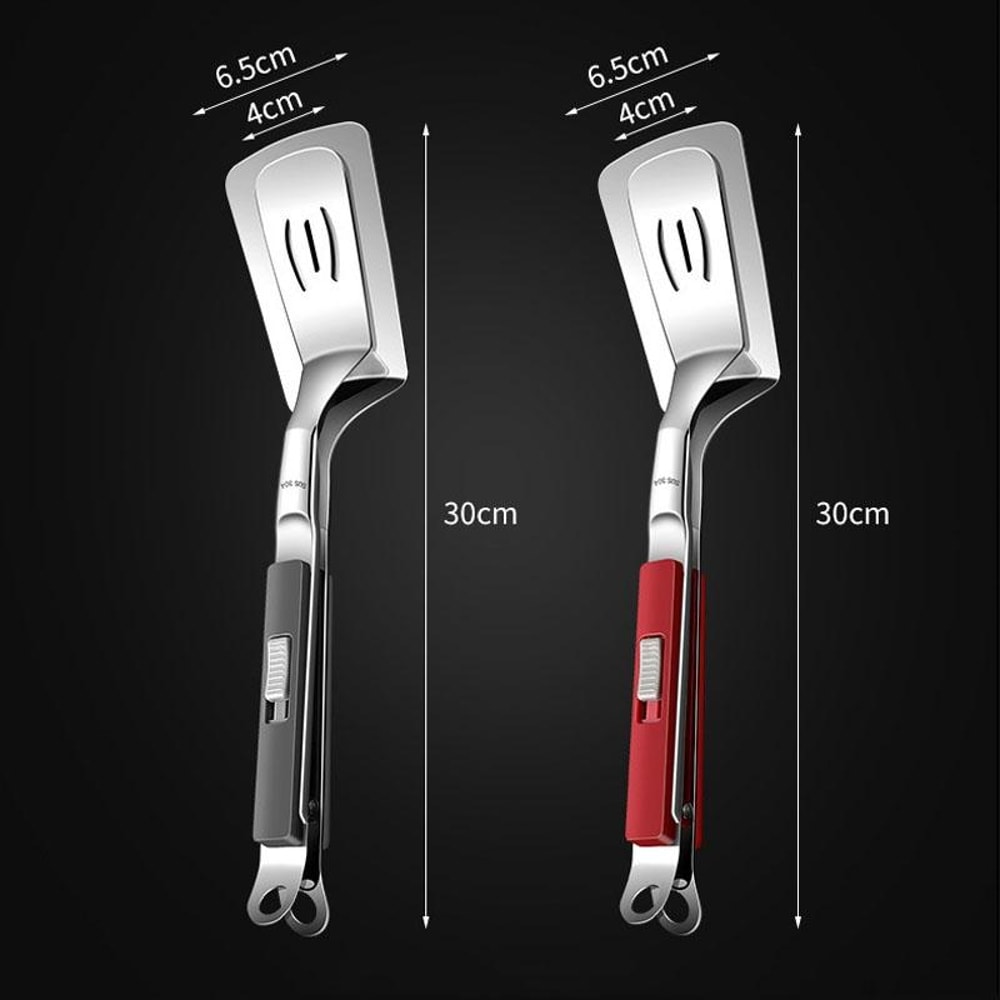 Premium Stainless Steel Fish Grill Spatula With Locking Handle 8