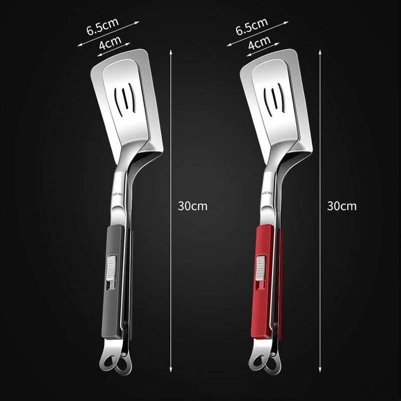 Premium Stainless Steel Fish Grill Spatula With Locking Handle 8