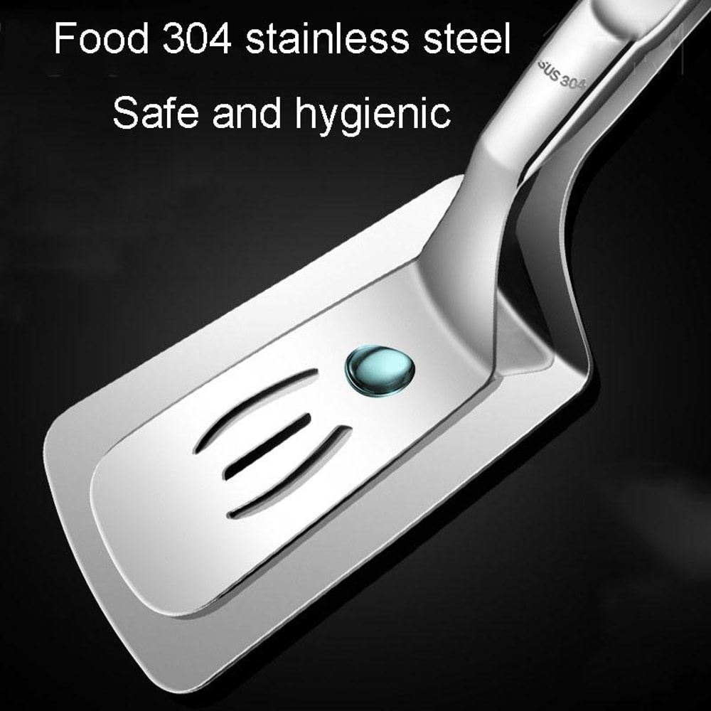 Premium Stainless Steel Fish Grill Spatula With Locking Handle 1