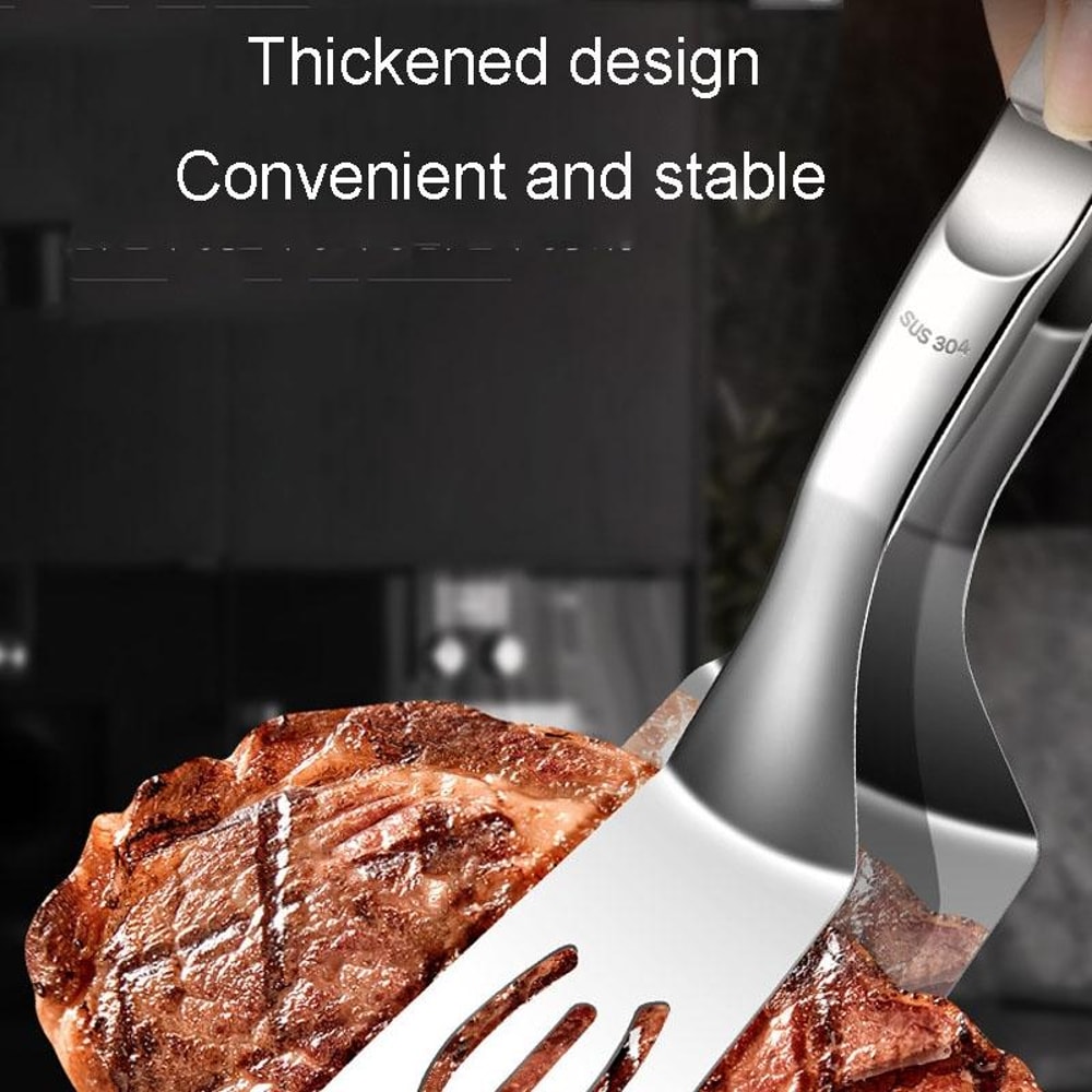 Premium Stainless Steel Fish Grill Spatula With Locking Handle 2