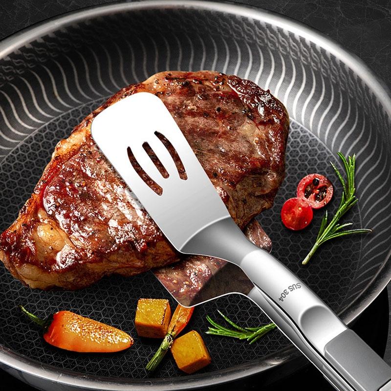 Premium Stainless Steel Fish Grill Spatula With Locking Handle 5