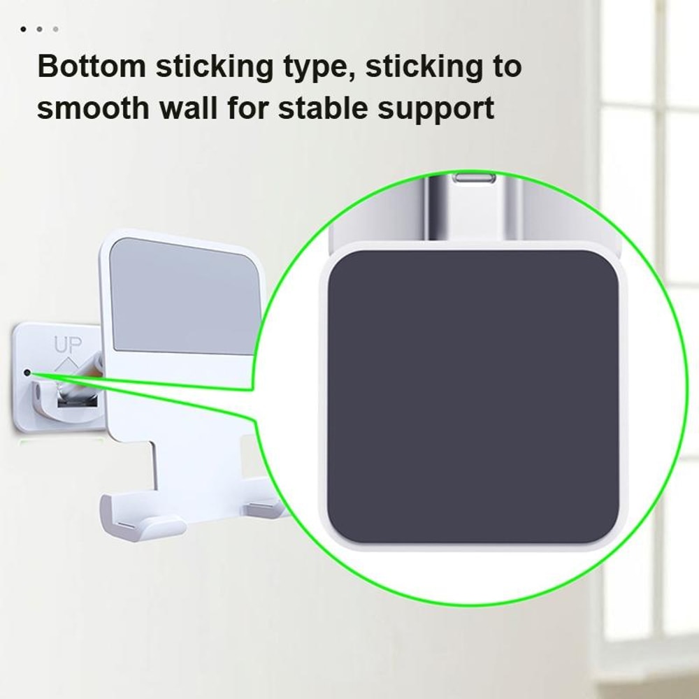 Foldable Wall Mount Mobile Phone Holder For Bathroom Kitchen 4