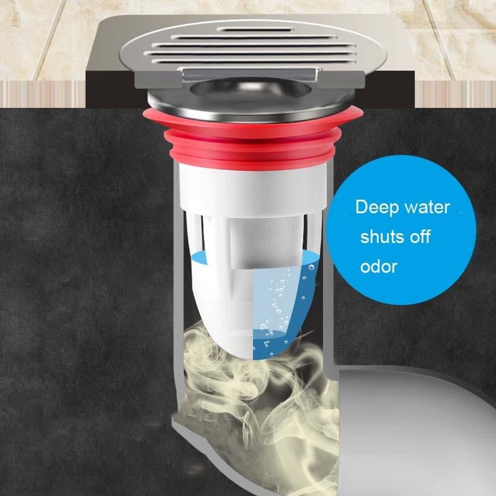 Universal Floor Drain Deodorant Core Kitchen Bathroom Drain Plug Set 2