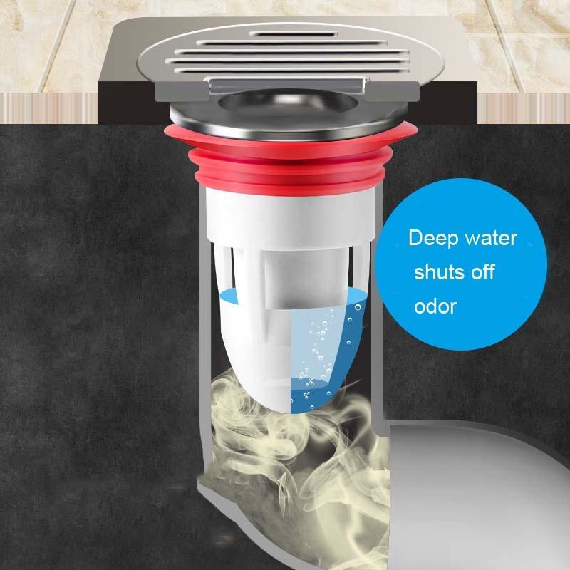 Universal Floor Drain Deodorant Core Kitchen Bathroom Drain Plug Set 2