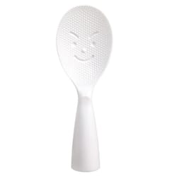 creative vertical rice spoon standable vertical rice spoon with smile face, food grade kitchen rice serving spoon