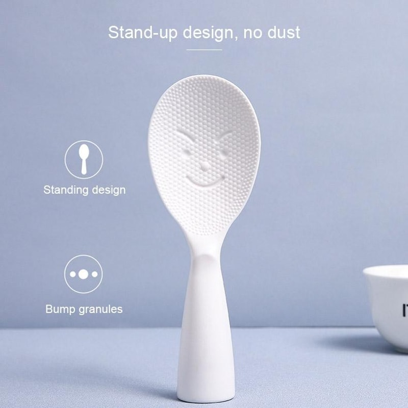Creative Vertical Rice Spoon Standable Vertical Rice Spoon With Smile Face Food Grade Kitchen Rice 2