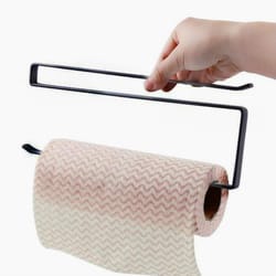 premium door cabinet hanging paper towel & cling film rack