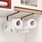 Premium Door Cabinet Hanging Paper Towel & Cling Film Rack