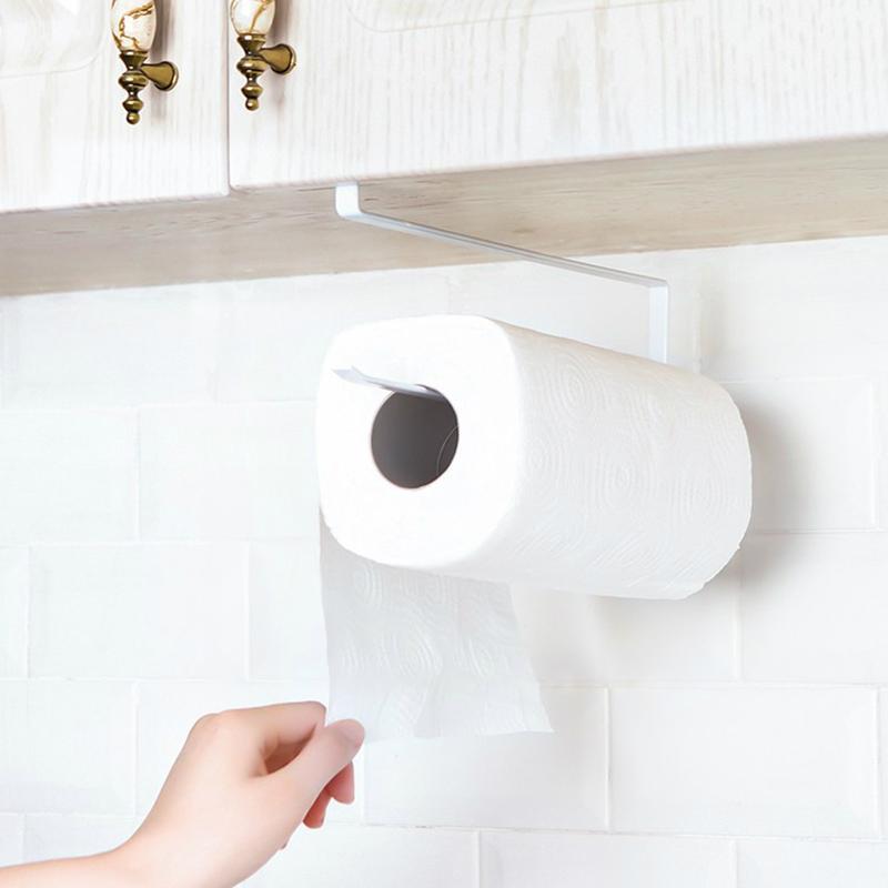 Premium Door Cabinet Hanging Paper Towel & Cling Film Rack