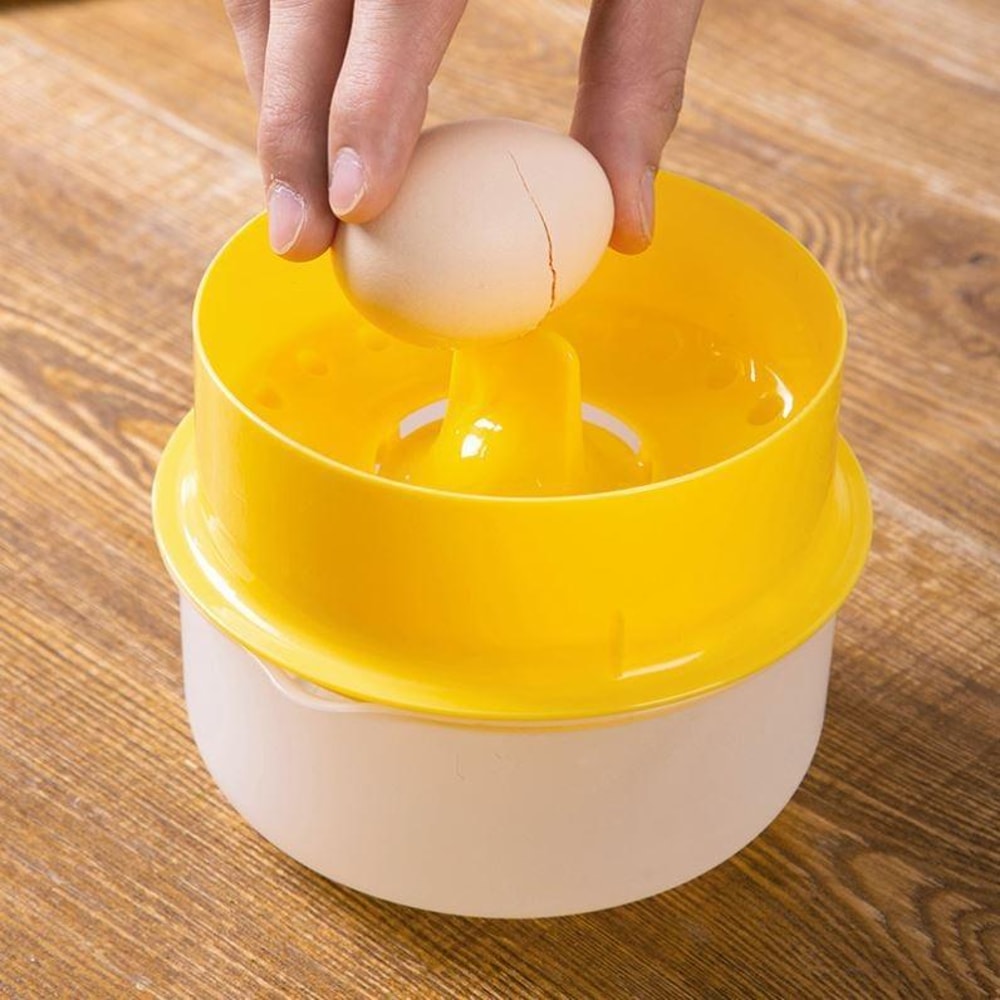 Premium Large Capacity Egg Yolk Separator With Storage Box Easy Egg White Separation Kitchen Tool 2