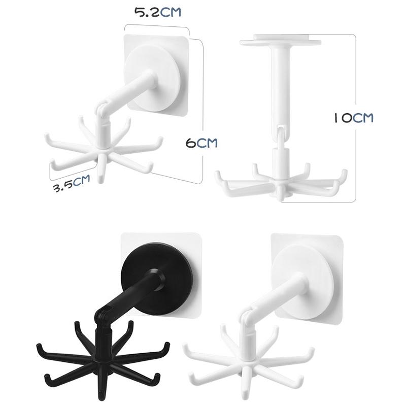 Rotating Claw Kitchen Storage Hook Multifunctional Wall Organizer 5