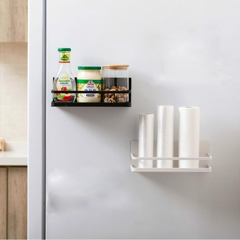 Premium Magnetic Refrigerator Side Storage Rack Space Saving Fridge Side Organizer Magnetic Fridge 2