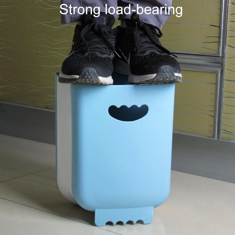 Folding Car Home Trash Can Wall Mounted Organizer 10