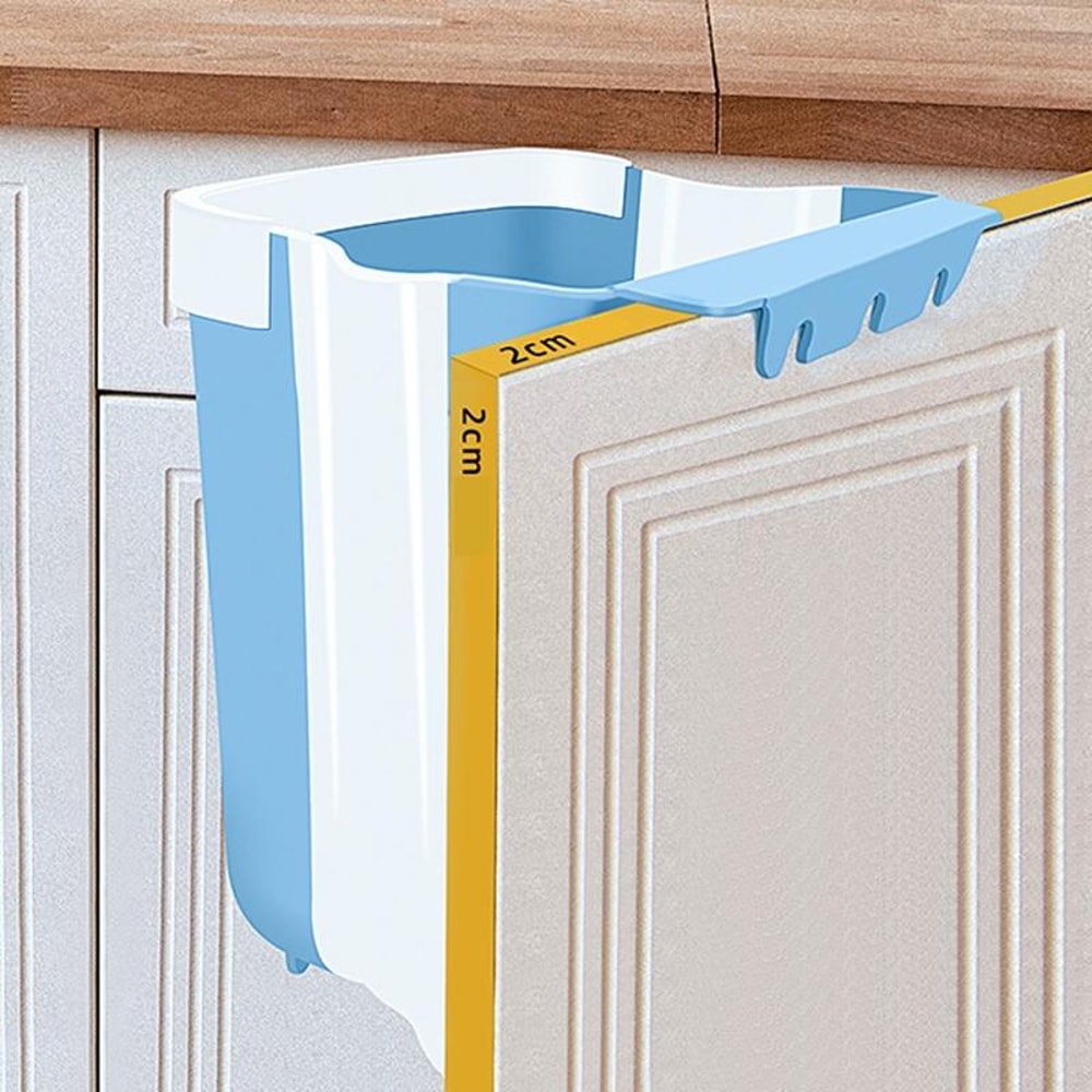 Folding Car Home Trash Can Wall Mounted Organizer 11