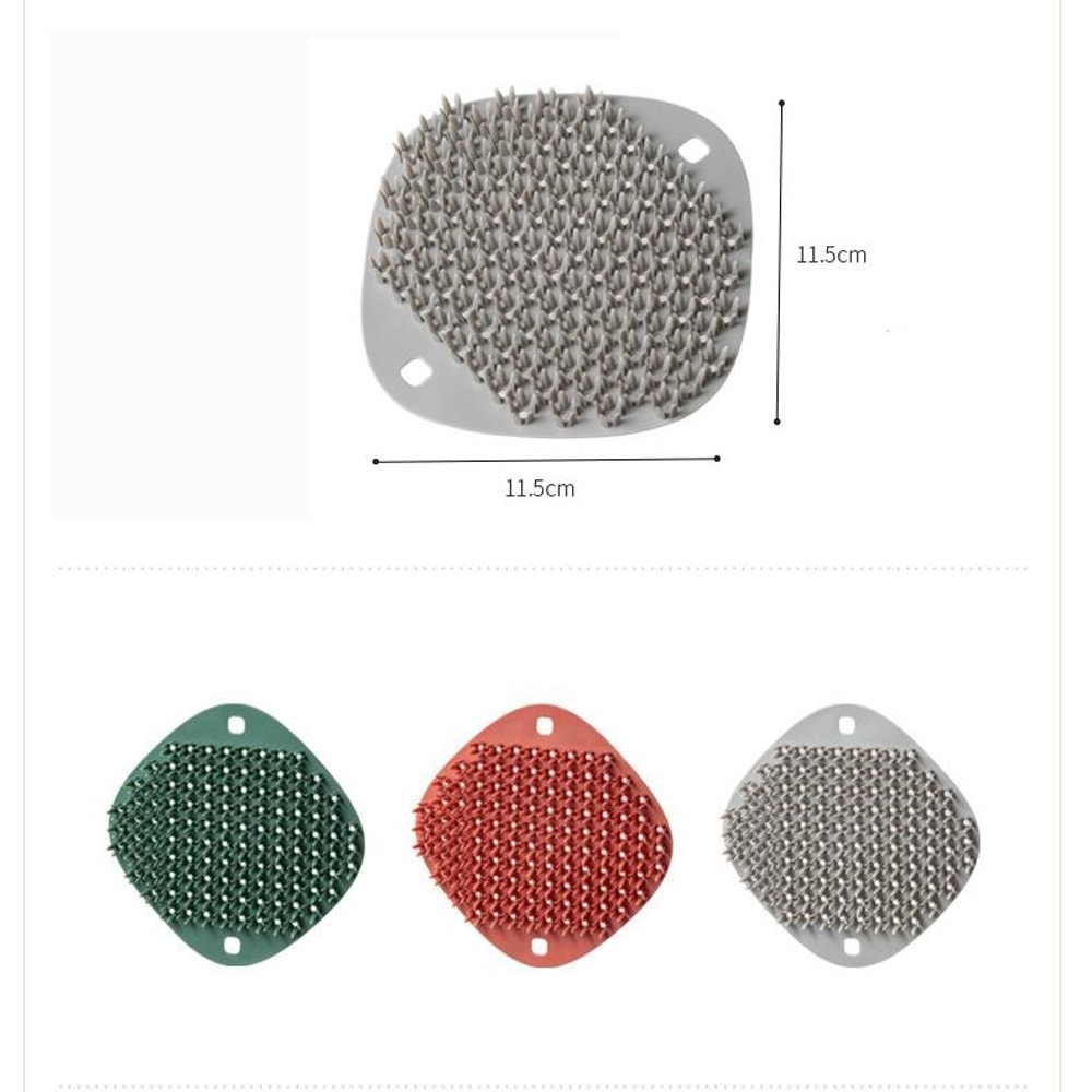 Multifunctional Silicone Kitchen Cleaning Brush Scouring Pad 4
