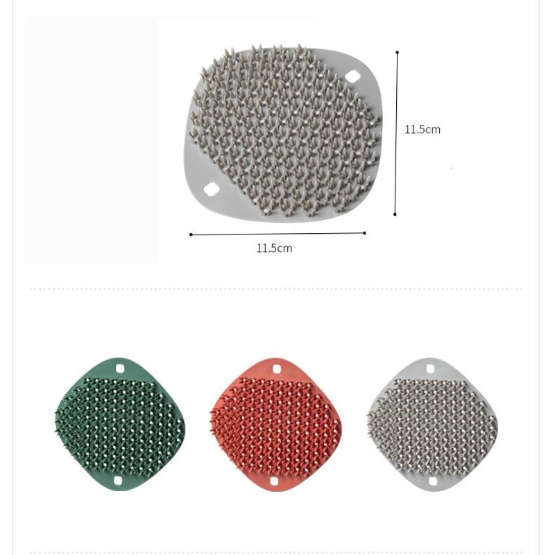 Multifunctional Silicone Kitchen Cleaning Brush Scouring Pad 4