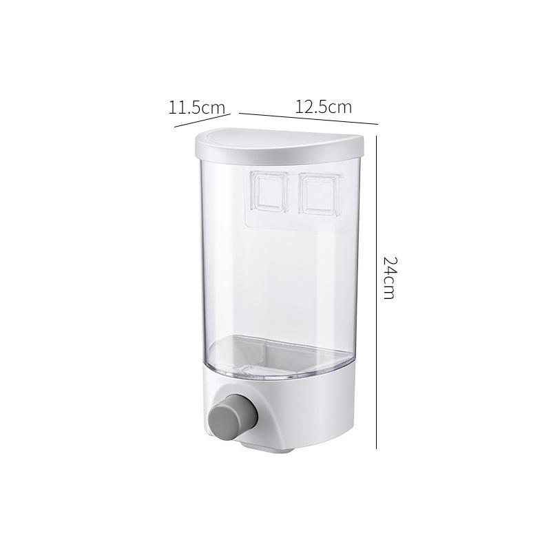 Smart Wall Mounted Dry Food Storage Dispenser Large Capacity Kitchen Grain Cereal Organizer 7