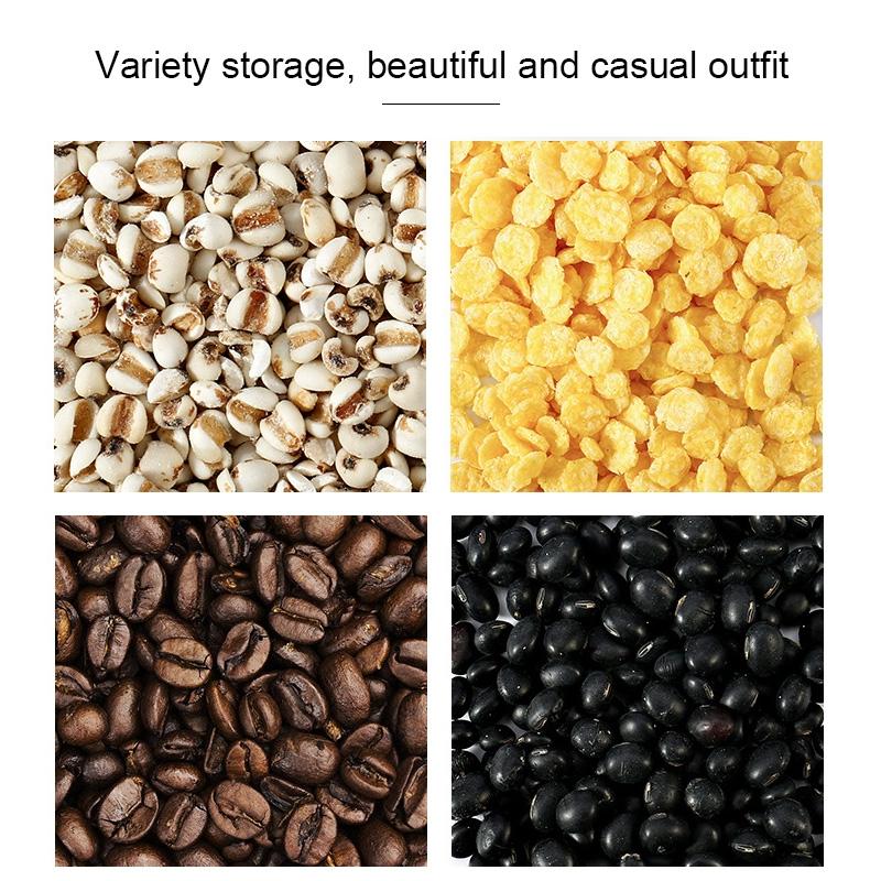 Smart Wall Mounted Dry Food Storage Dispenser Large Capacity Kitchen Grain Cereal Organizer 5