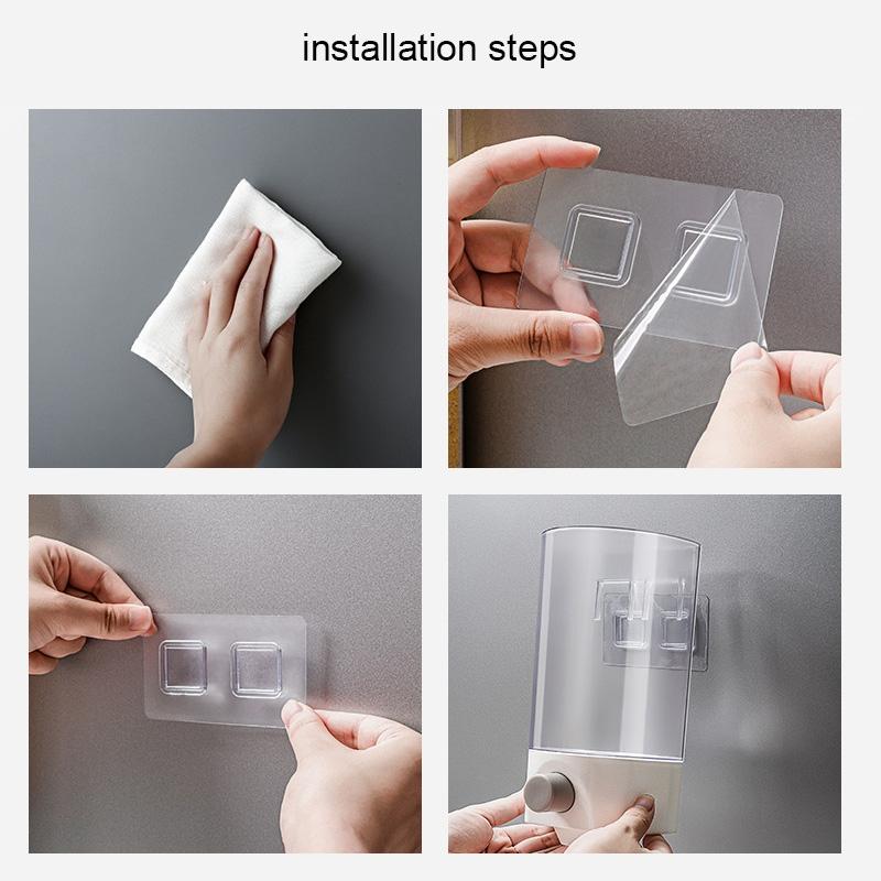 Smart Wall Mounted Dry Food Storage Dispenser Large Capacity Kitchen Grain Cereal Organizer 6