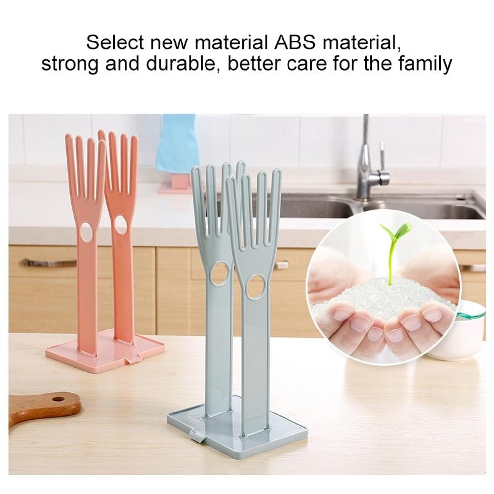 Portable Glove Kitchen Storage Rack With Desktop Drainage 1