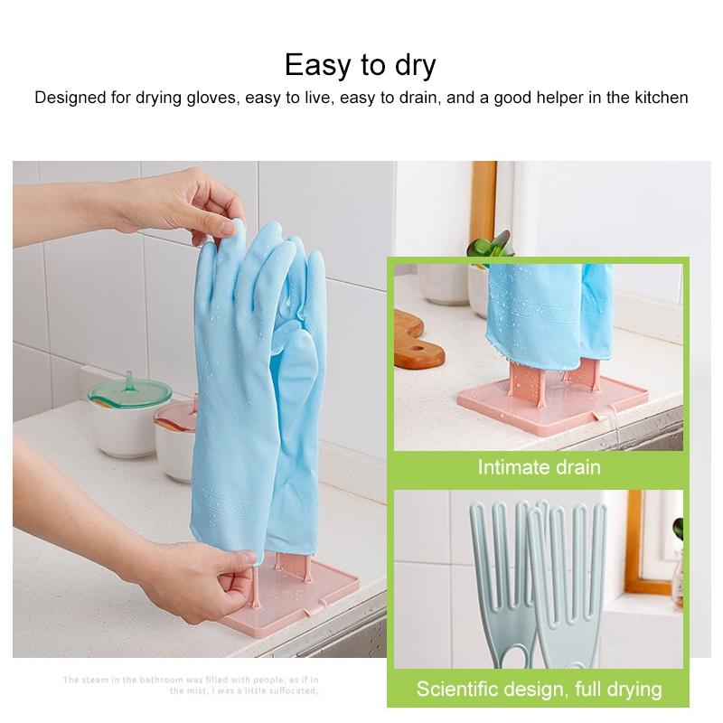 Portable Glove Kitchen Storage Rack With Desktop Drainage 2