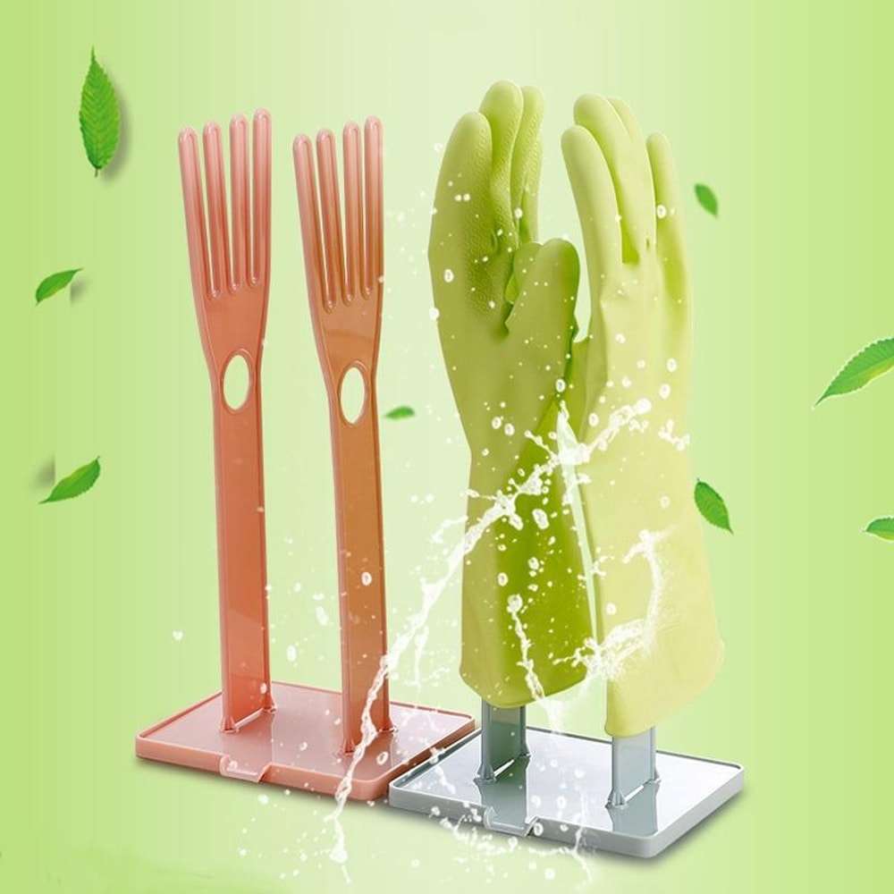 Portable Glove Kitchen Storage Rack With Desktop Drainage 4