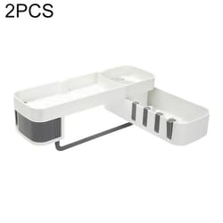 premium rotating shower shelf & bathroom storage rack seamless tripod wall mounted corner caddy