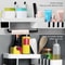 Premium Rotating Shower Shelf & Bathroom Storage Rack Seamless Tripod Wall Mounted Corner Caddy