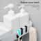 Premium Rotating Shower Shelf & Bathroom Storage Rack Seamless Tripod Wall Mounted Corner Caddy
