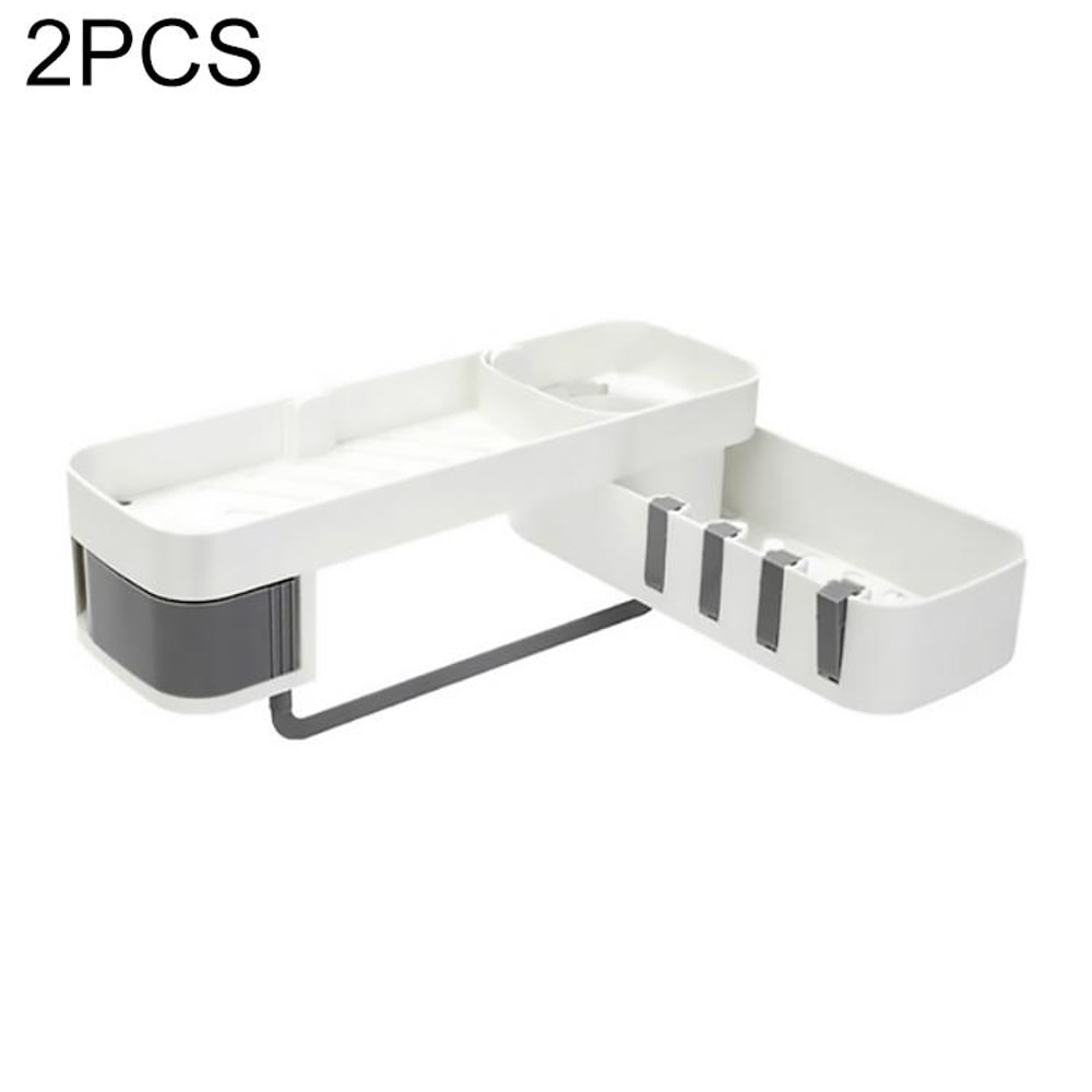 Premium Rotating Shower Shelf & Bathroom Storage Rack Seamless Tripod Wall Mounted Corner Caddy