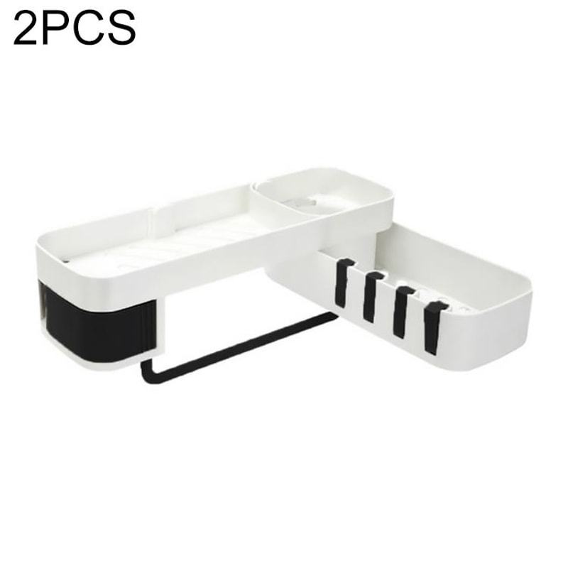 Premium Rotating Shower Shelf & Bathroom Storage Rack Seamless Tripod Wall Mounted Corner Caddy