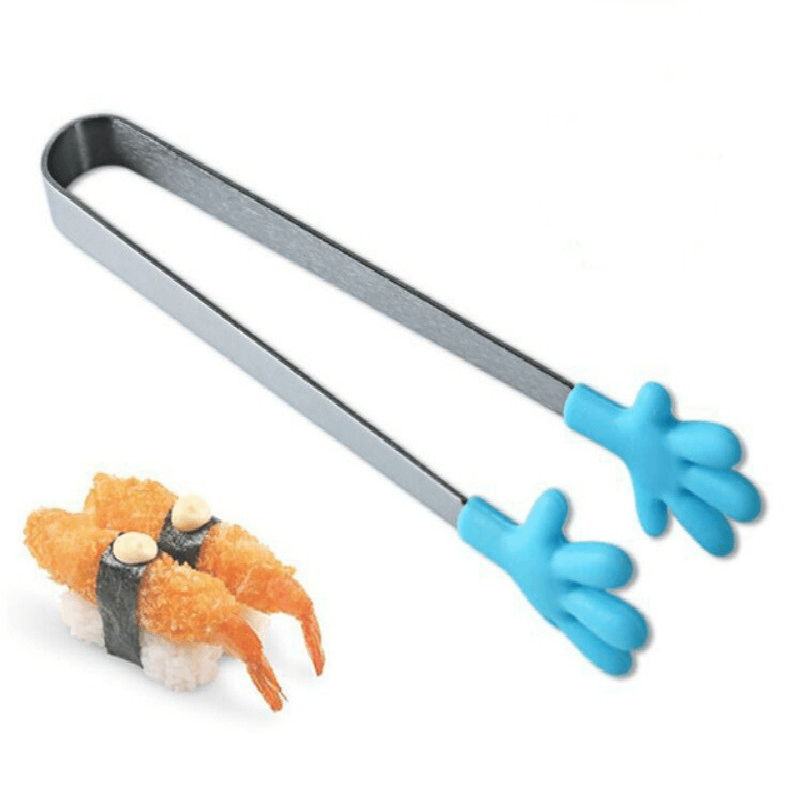 Premium Silicone Stainless Steel Kitchen Tongs For Cooking BBQ 7
