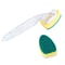 Automatic Liquid Dispensing Kitchen Cleaning Brush With Removable Sponge Heads 0