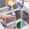 Automatic Liquid Dispensing Kitchen Cleaning Brush With Removable Sponge Heads 5