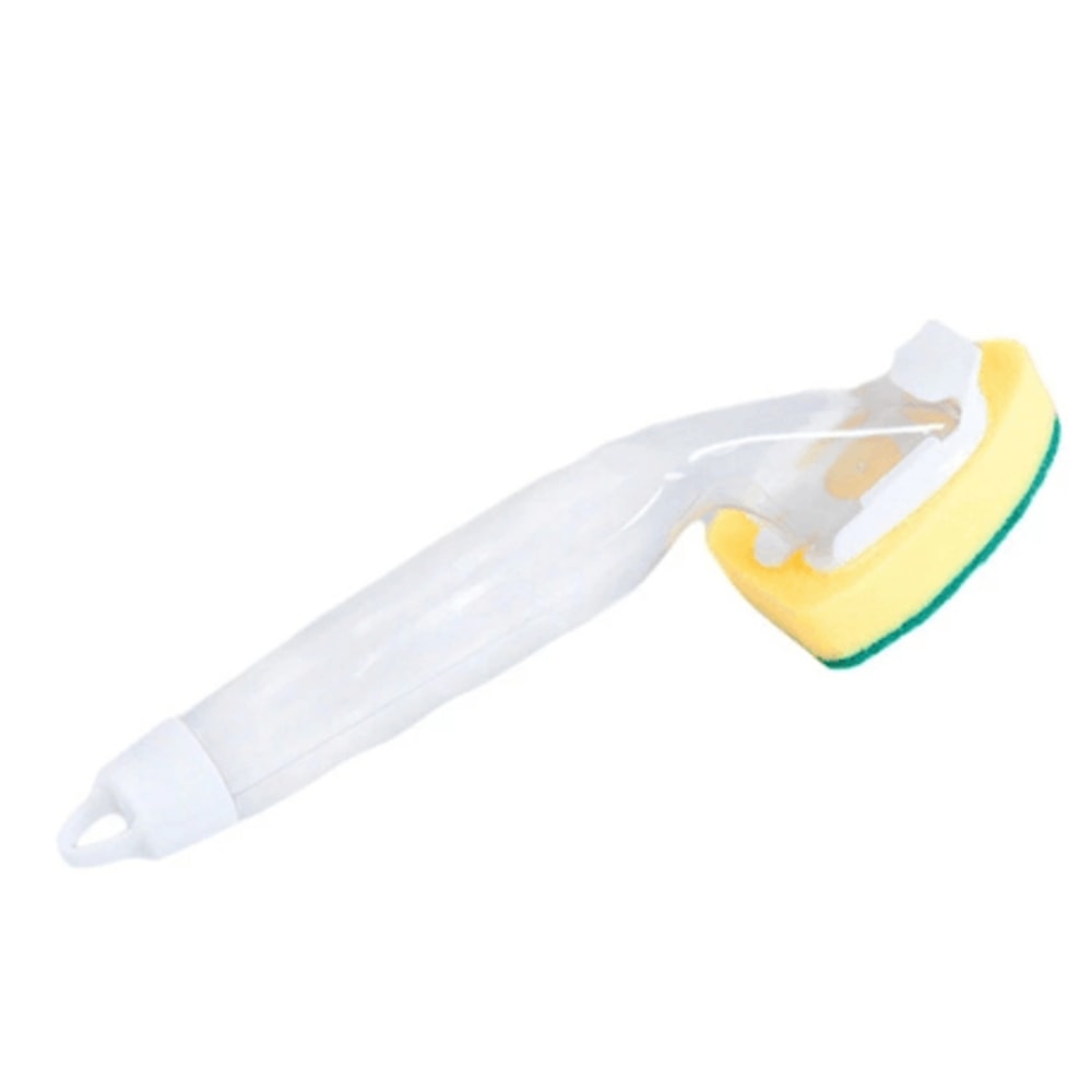 Automatic Liquid Dispensing Kitchen Cleaning Brush With Removable Sponge Heads 10