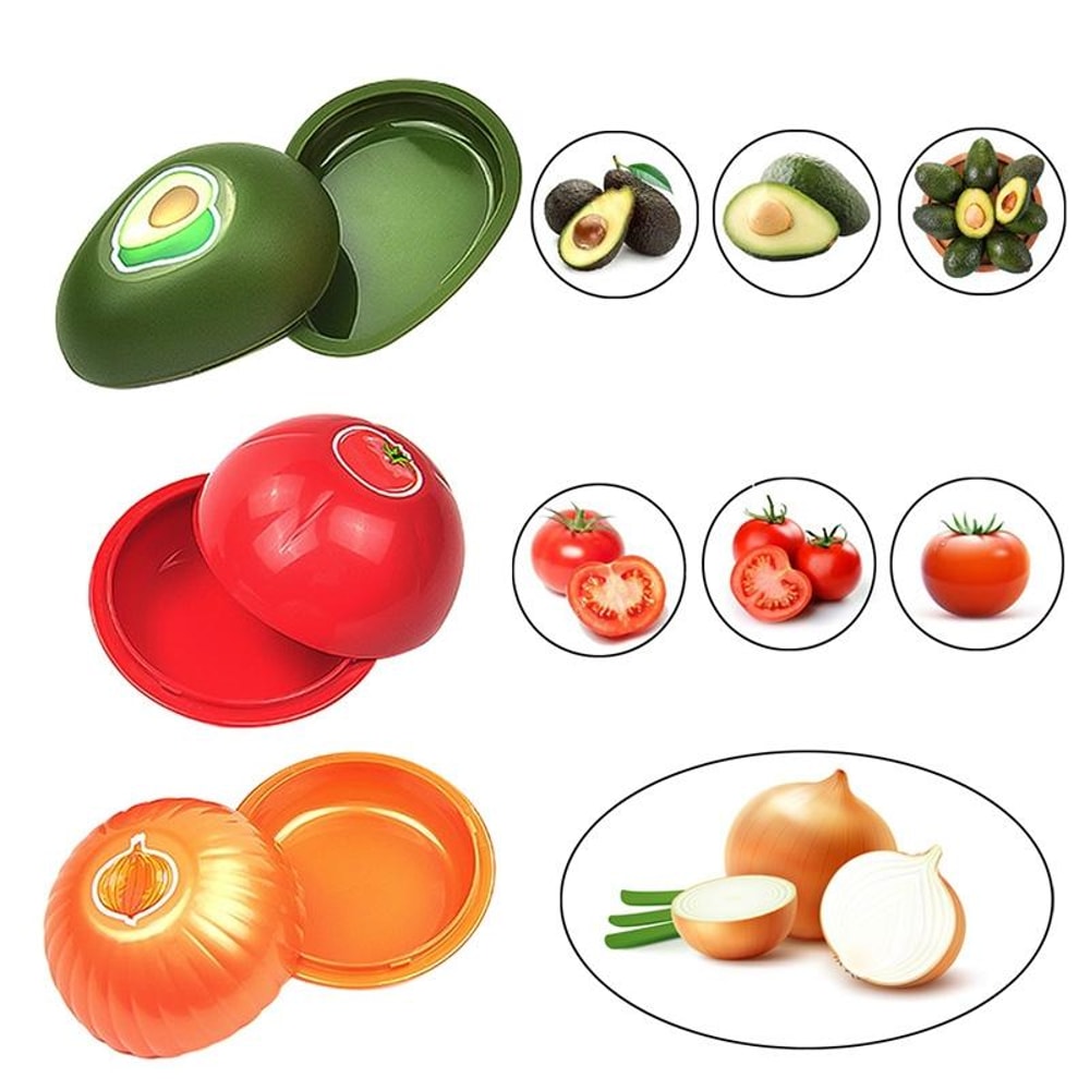 Creative Kitchen Refrigerator Crisper Containers For Fresh Vegetables Fruits 4