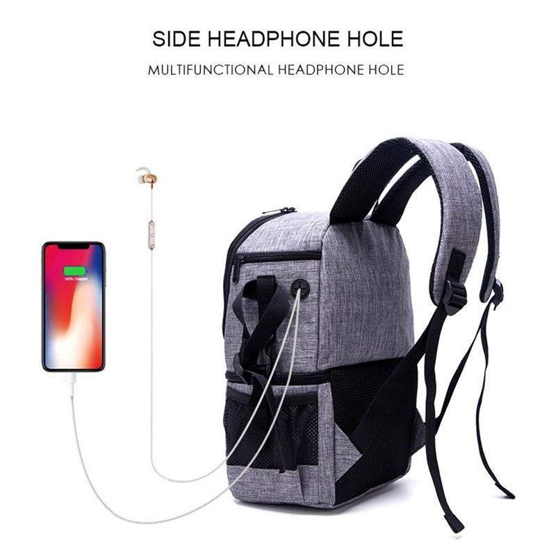 Multi Functional Waterproof Camera Backpack With Padded Shockproof Camera Bag Compartments 7