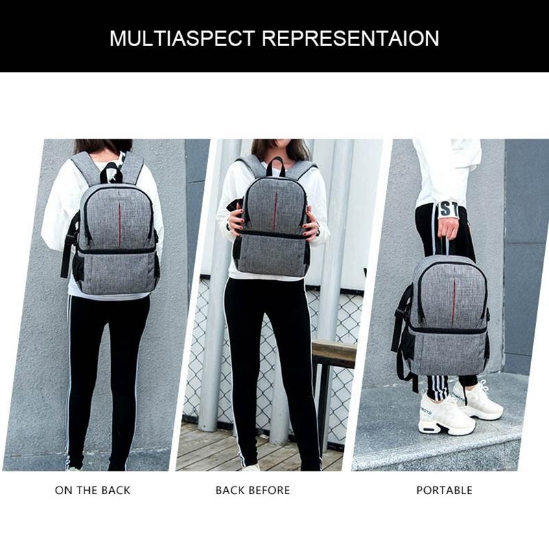 Multi Functional Waterproof Camera Backpack With Padded Shockproof Camera Bag Compartments 3