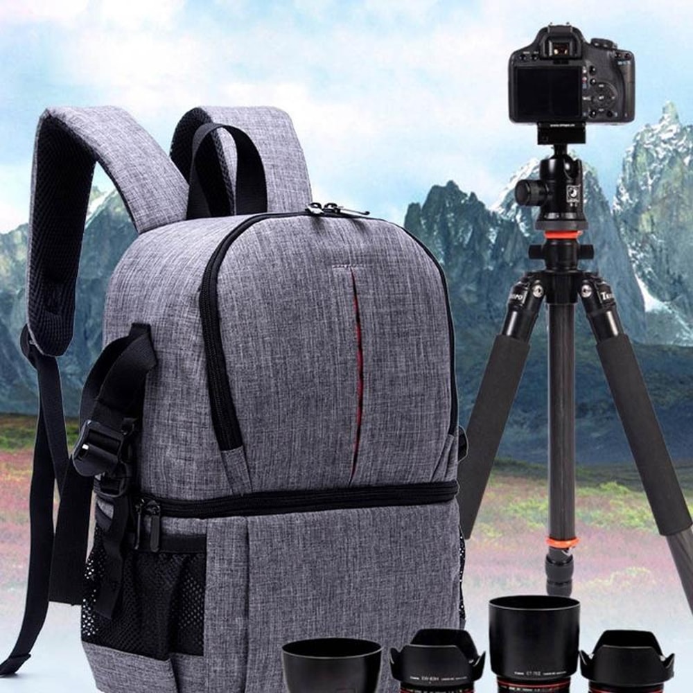 Multi Functional Waterproof Camera Backpack With Padded Shockproof Camera Bag Compartments 5