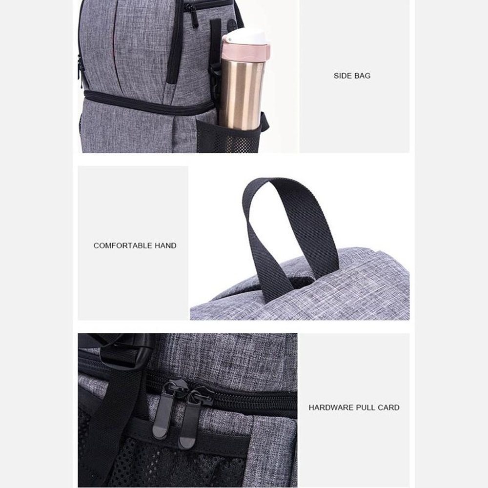 Multi Functional Waterproof Camera Backpack With Padded Shockproof Camera Bag Compartments 12