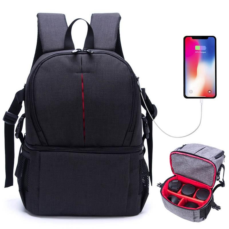 Multi Functional Waterproof Camera Backpack With Padded Shockproof Camera Bag Compartments 15