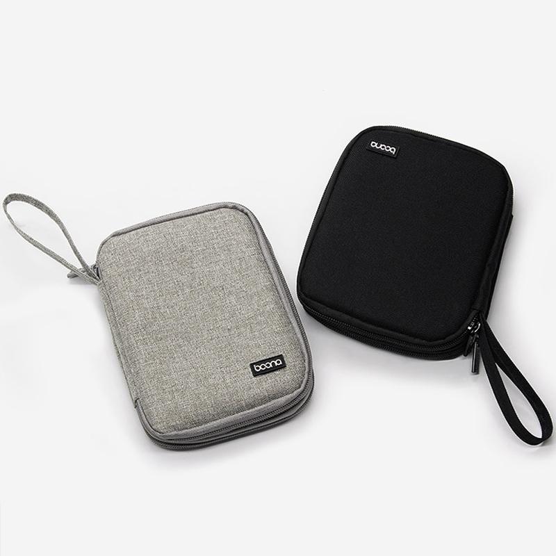 Double Layer Cable Organizer Digital Accessories Bag Portable Travel Case 1