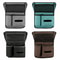 Premium Sheepskin Leather Car Console Organizer Bag Hanging Storage Solution 0