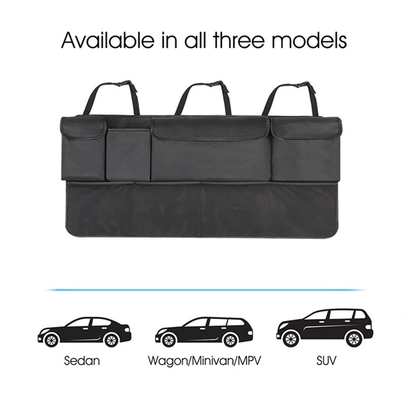 Premium Rear Seat Storage Organizer with Multiple Pockets